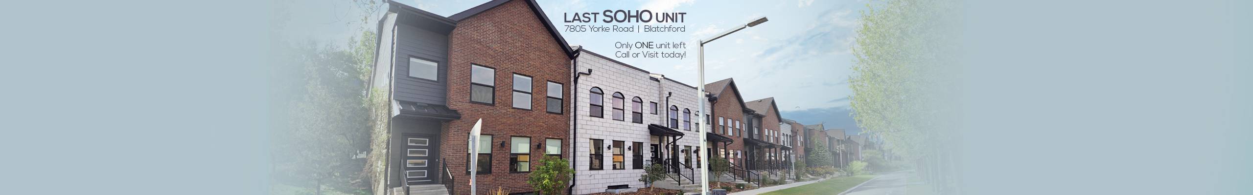 Last SOHO Unit Available in Blatchford